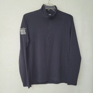 OGIO 1/4 Zip Pullover Mens Small Black Built on BED ROC OG139 Performance